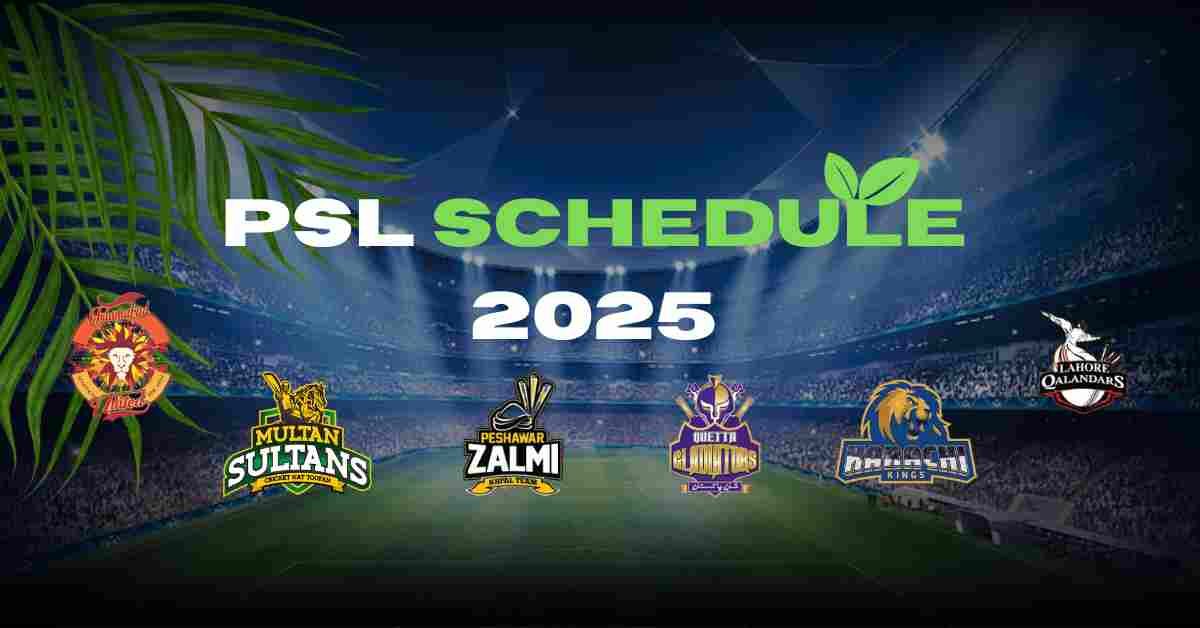 PSL Schedule 2025